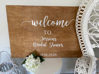 Wooden Welcome Sign