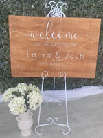 Wooden Welcome Sign