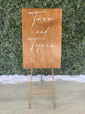 Wooden Welcome Sign