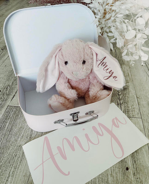 Personalised bunny with gift box