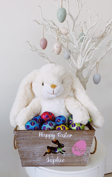 Personalised Wooden Easter Crate